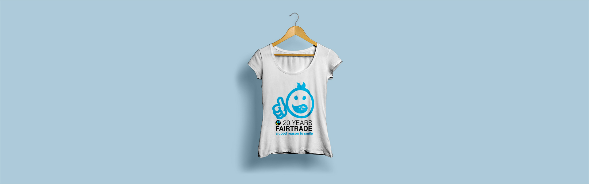 Fairtrade-Shirt-weiss – Wettbewerbsentwurf