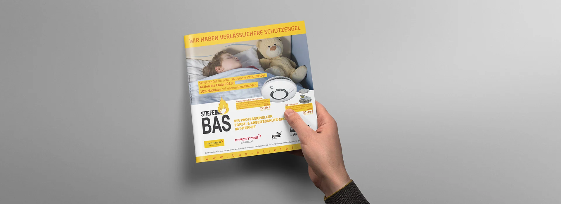 BAS Stiefel: Printdesign – Werbeanzeige