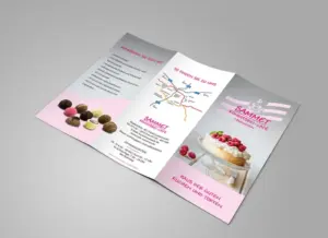 Café Sammet: Printdesign – KlappflyerAnsicht 1
