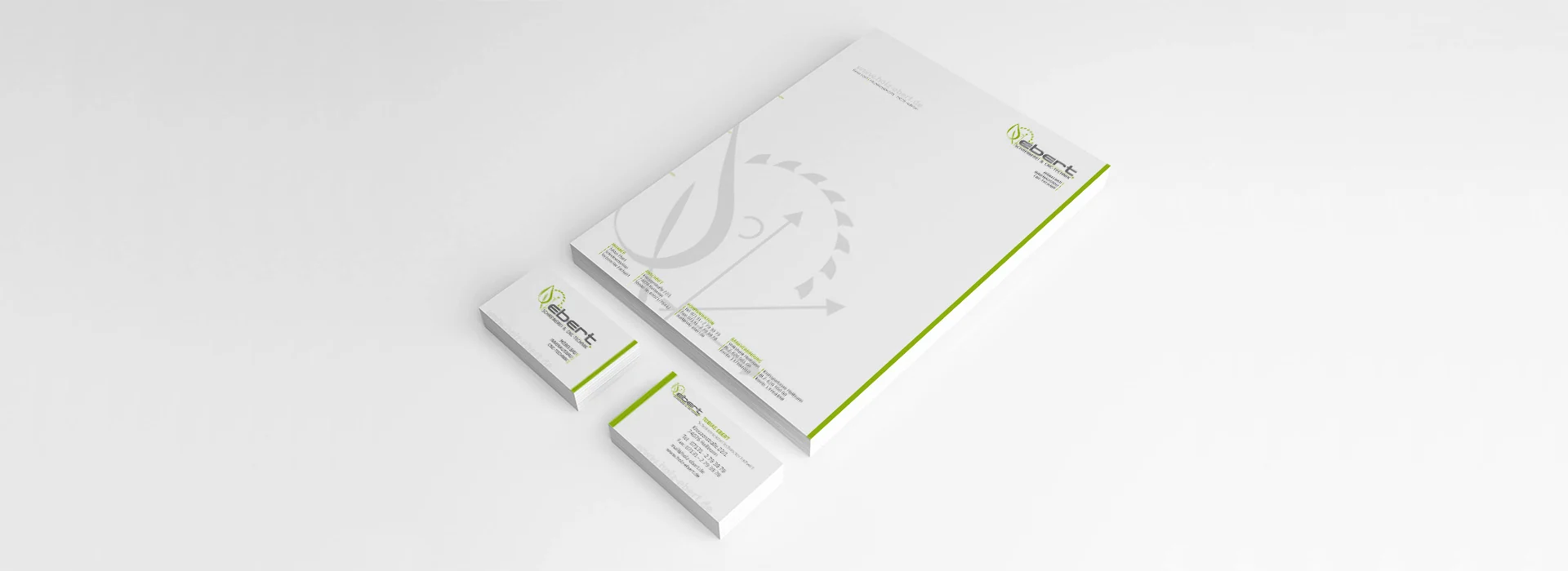 Schreinerei Ebert: Printdesign – Geschäftsausstattung