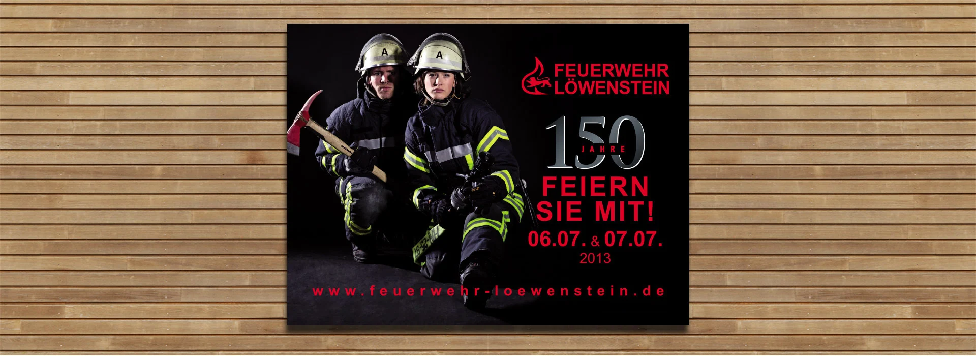 Feuerwehr Löwenstein: Außenwerbung – BannerAnsicht 1