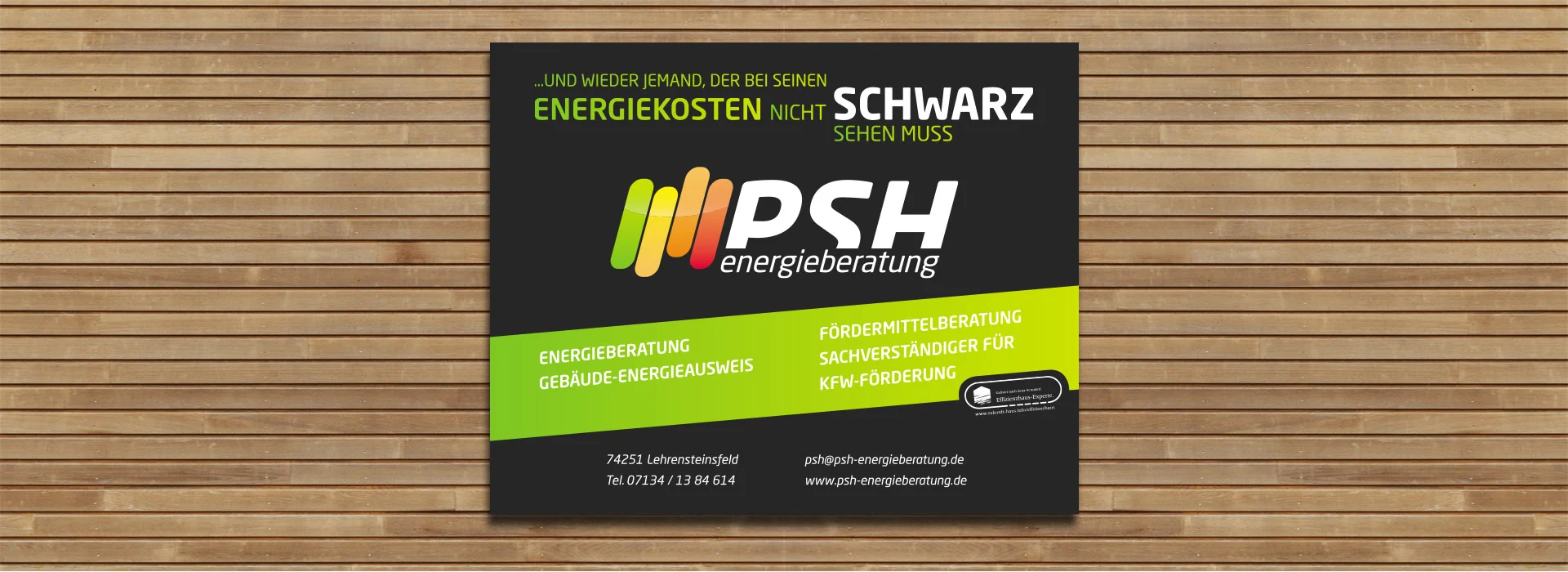 PSH Energieberatung: Außenwerbung – Banner