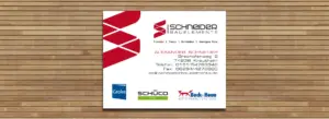 Schneider Bauelemente: Außenwerbung – Bauschild