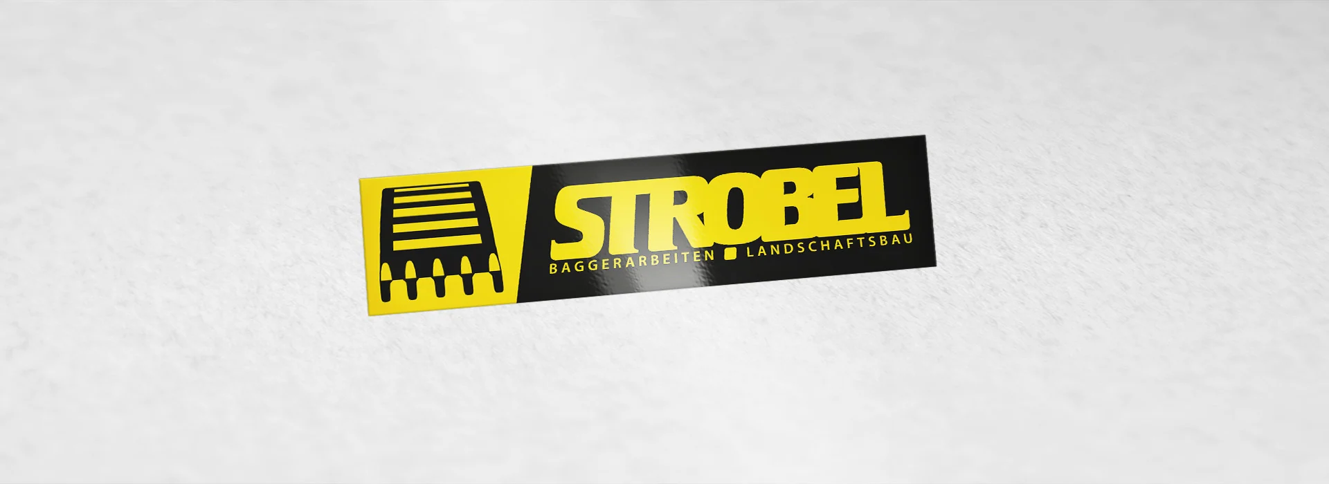 Strobel Baggerarbeiten: Logodesign – Ansicht 1