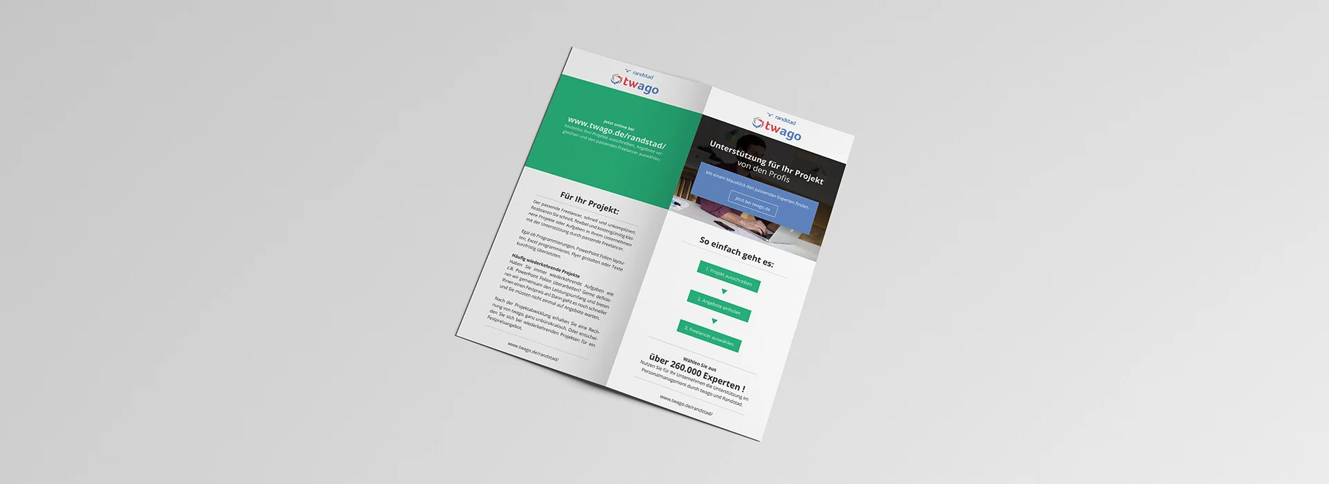 twago: Printdesign – Flyer